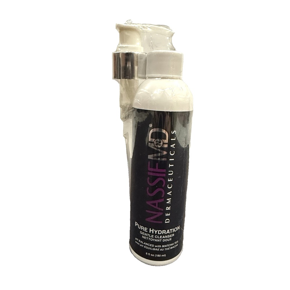 New NassifMD Pure Hydration Gentle Cleanser 6 oz 180 ml Dermaceuticals Matcha
